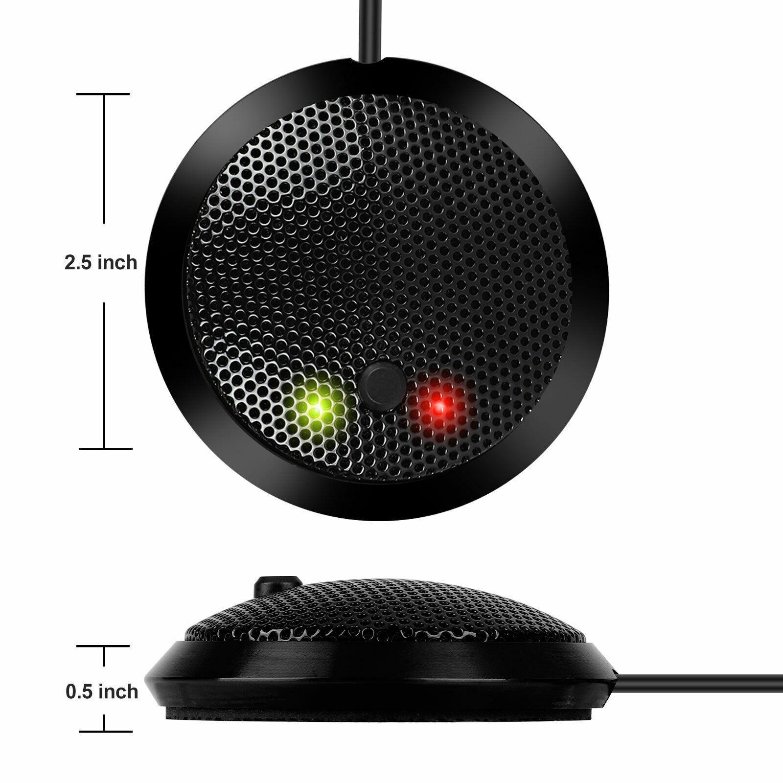 Conference Microphone with 2xUSB 360 Pickup Microphone for Desktop Computer, Laptop