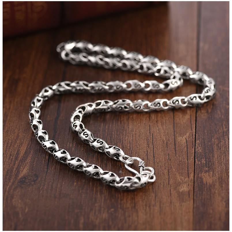 Dây Chuyền Charm Thời Trạng Loại Dây Bạc 925 Xoắn Dành Cho Cả Nam Và Nữ