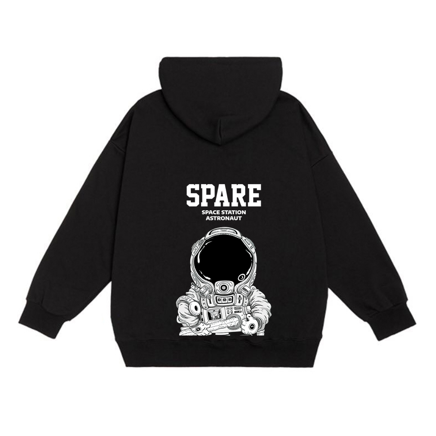 Áo mũ Hoodie Unisex Phong Boutique SPARE form rộng 3 màu nỉ bông cặp đôi nam nữ Oversize Ulzzang thu đông