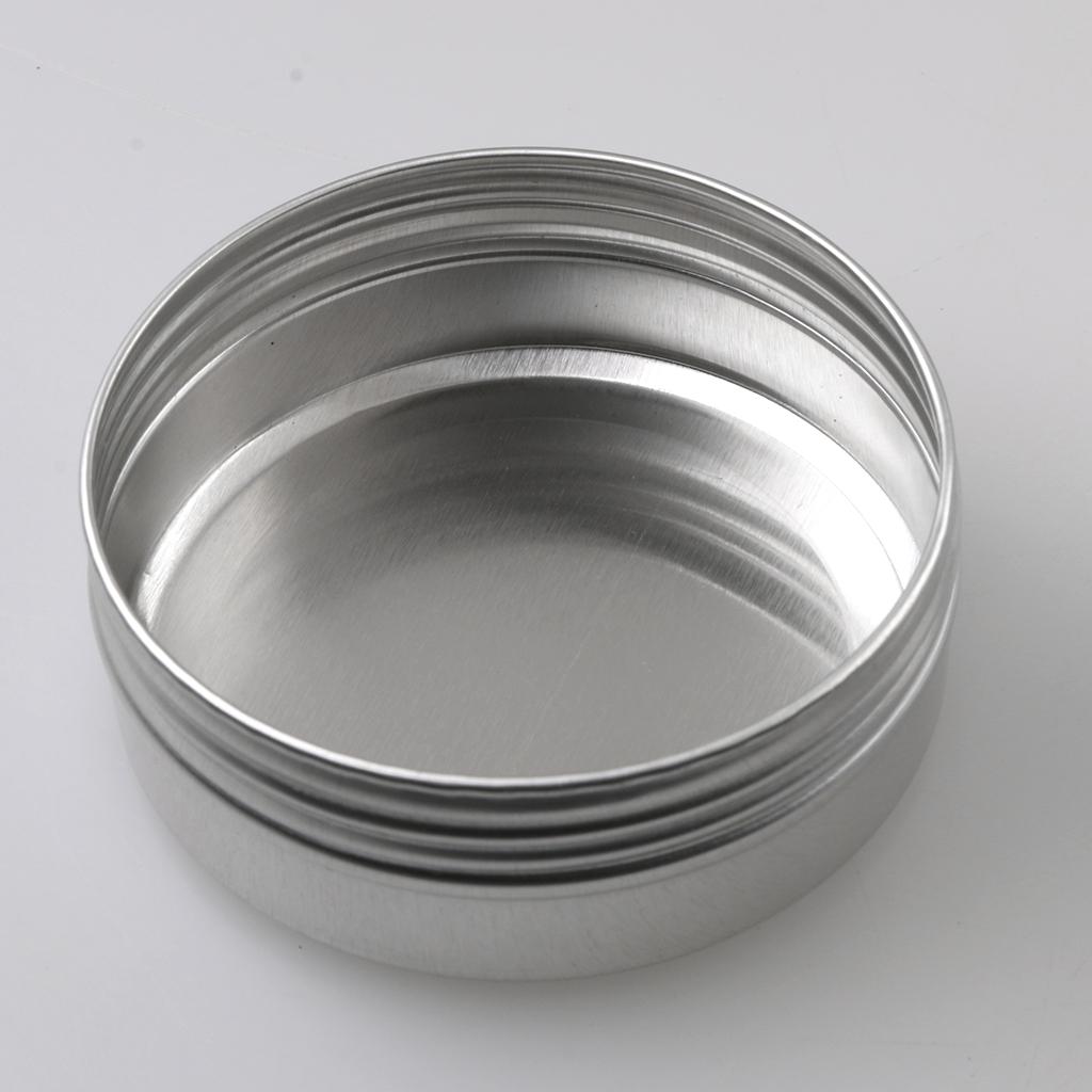 Lô 12 Nhôm Tròn Nắp Vặn Đựng Mỹ Phẩm Son Dưỡng Môi Hộp Thiếc Đựng