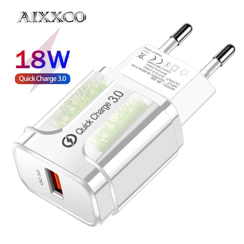 AIXXCO 5V 2A EU LED LED Đèn 2 Bộ điều hợp USB Điện thoại di động Tường PD Thiết bị bộ sạc nhanh