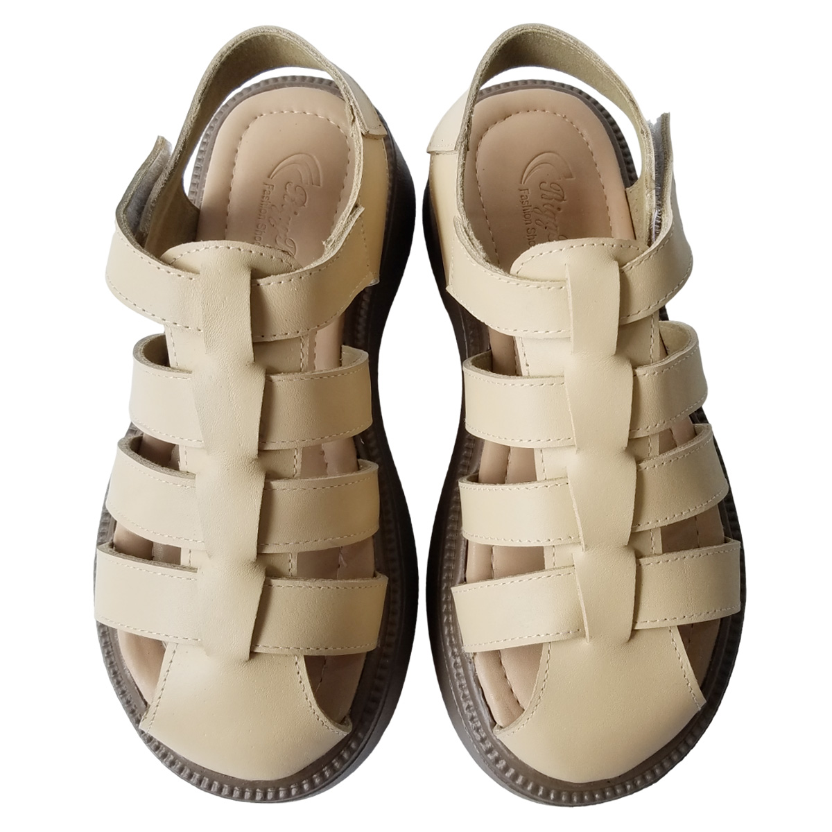 Giày Sandal Nữ Da Bò Thật BIGGBEN Cao 5 phân SDN104