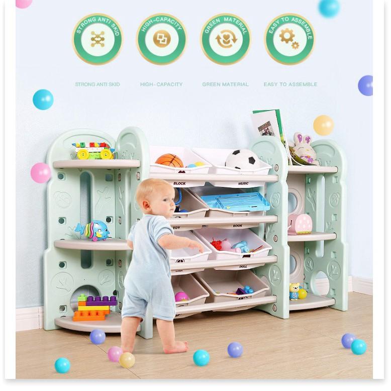 Kệ 3 tầng để đồ chơi và phụ kiện cho bé (Bộ gồm 3 kệ ghép lại như hình) Gia Dụng SG