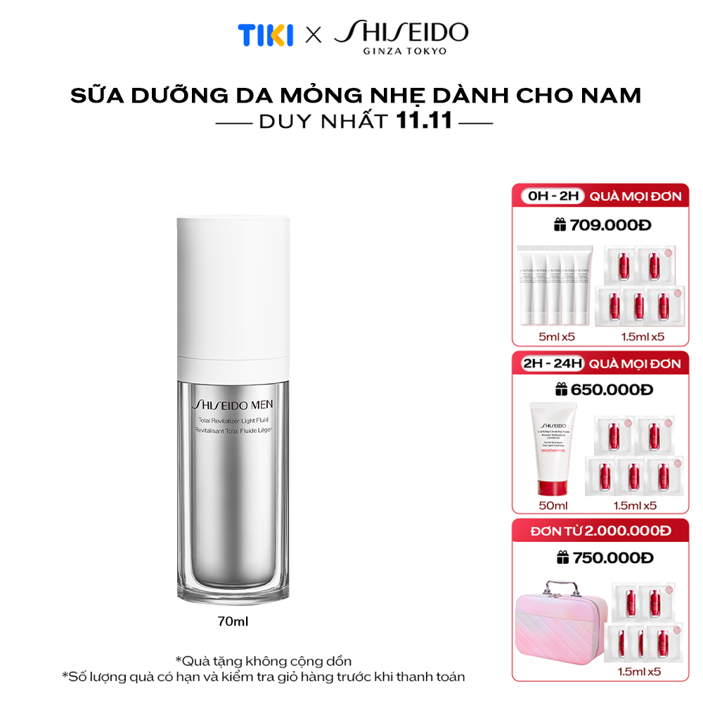 Sữa dưỡng da Shiseido Men Total Revitalizer Light Fluid N 70ml
