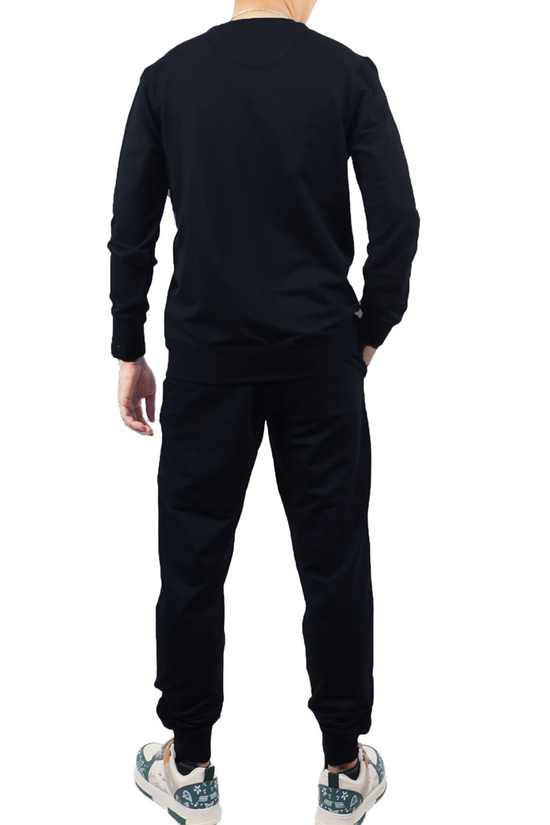 Bộ nỷ chui đầu họa tiết phản quang Novelty Regular fit đen NBNMMDMT3R230633B