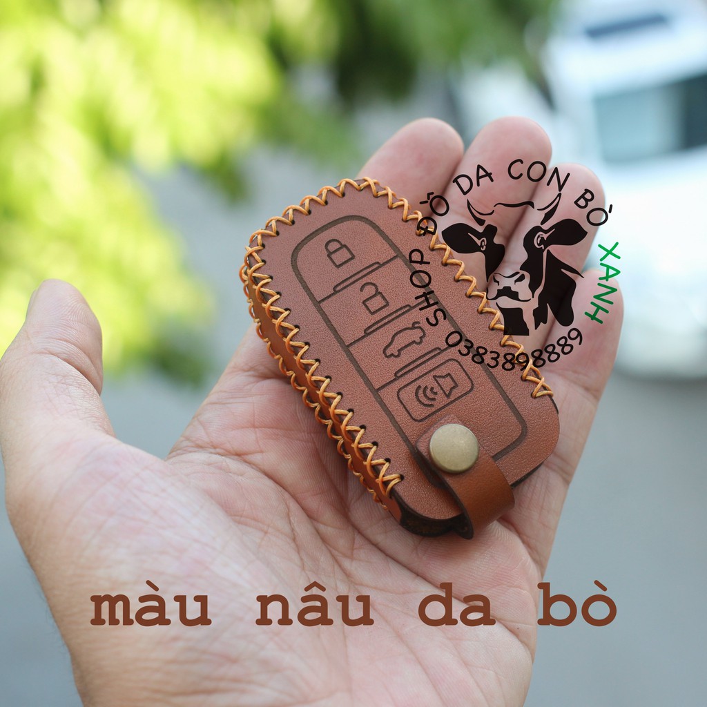 Bao da dành cho chìa khoá Toyota Camry 2019-2021 handmade da thật 010
