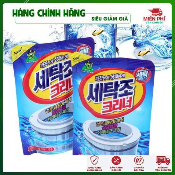 Bột tẩy lồng máy giặt - bột vệ sinh lồng máy giặt hàn quốc gói 450g