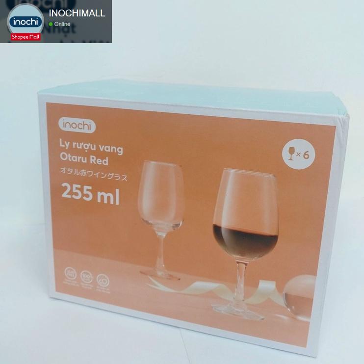 Bộ 6 Ly thủy tinh uống rượu INOCHI nhập khẩu Thái Lan 210ml, 255ml, 340ml, 410ml cao cấp