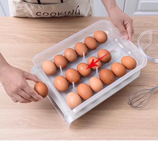 Khay Để Trứng Thông Minh Tiện Lợi 18 Ô Mẫu Mới 2020