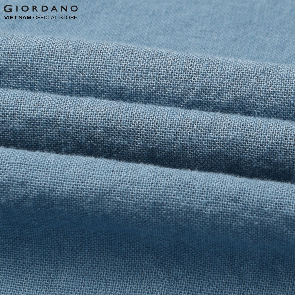 Áo Sơ Mi Nam Linen Ngắn Tay Có Túi Giordano 01042202