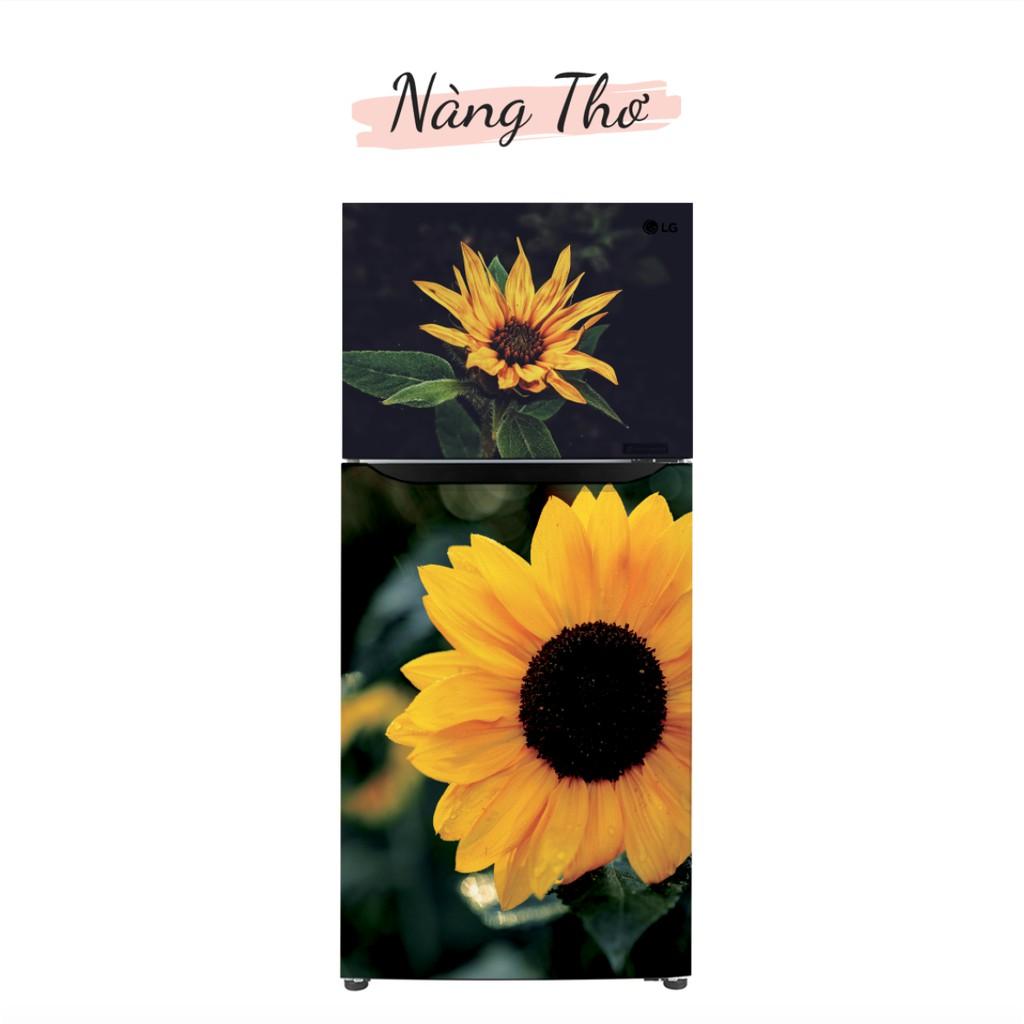 HÌNH HOA HƯỚNG DƯƠNG DÁN TỦ LẠNH NHIỀU KÍCH THƯỚC_THIẾT KẾ DECAL VIP