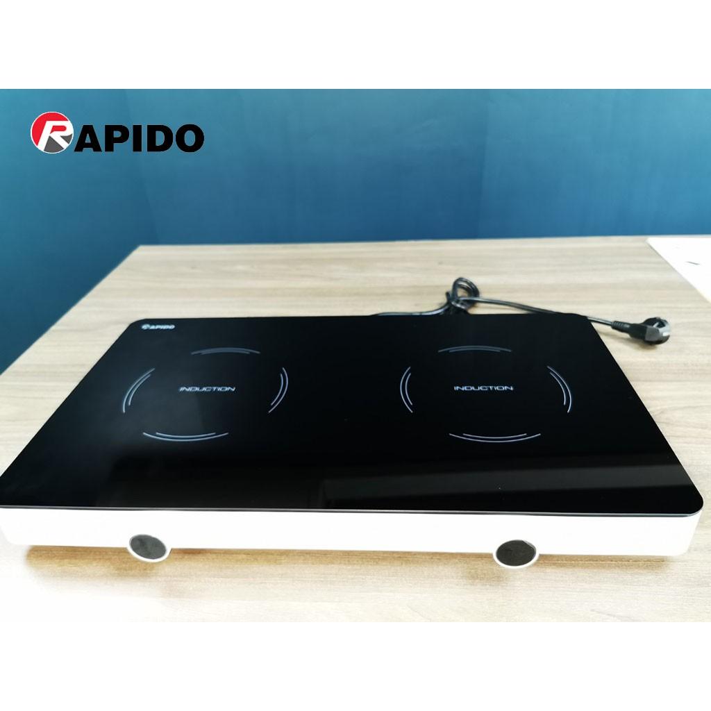 Bếp điện từ đôi dương Rapido RI3000KP công suất 3000W - Hàng chính hãng