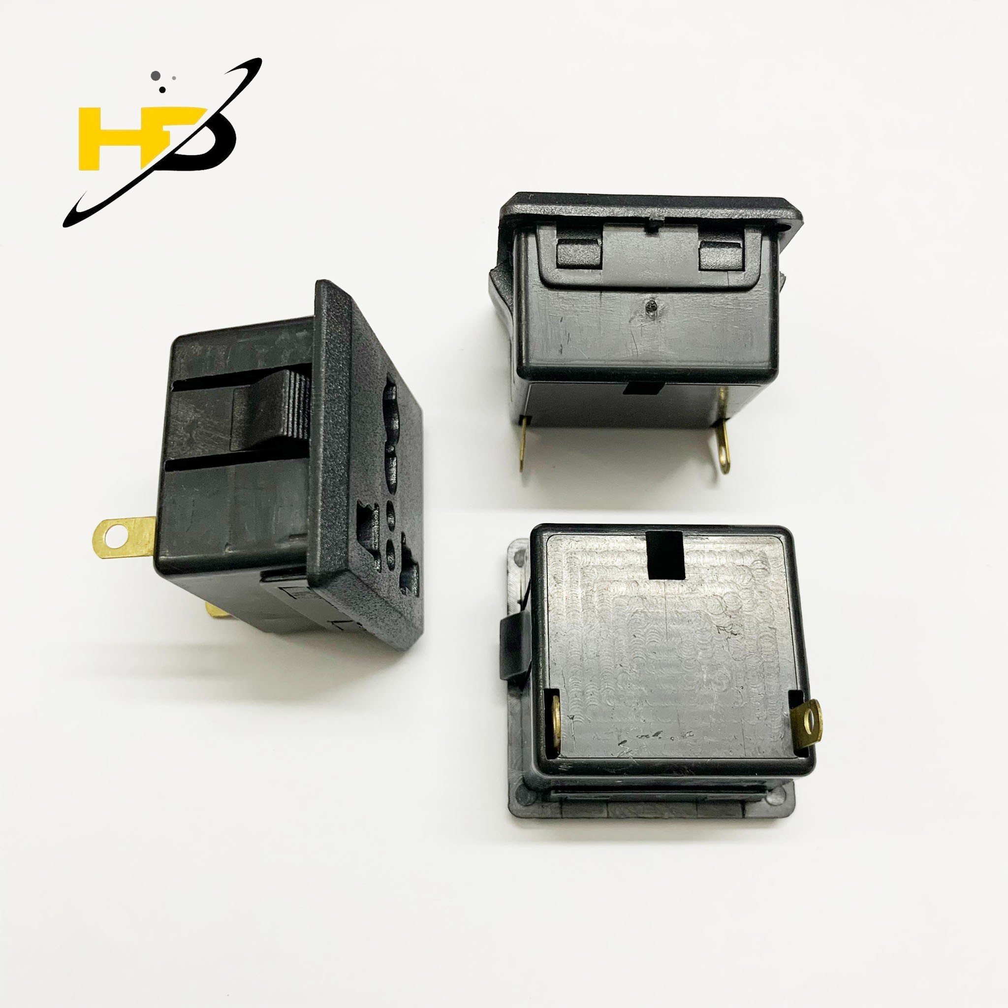 Ổ Cắm Nguồn AC 3 Lỗ 2 Chân Dẹt 10A 250V , Dùng Làm Ổ Điện Công Suất Cao