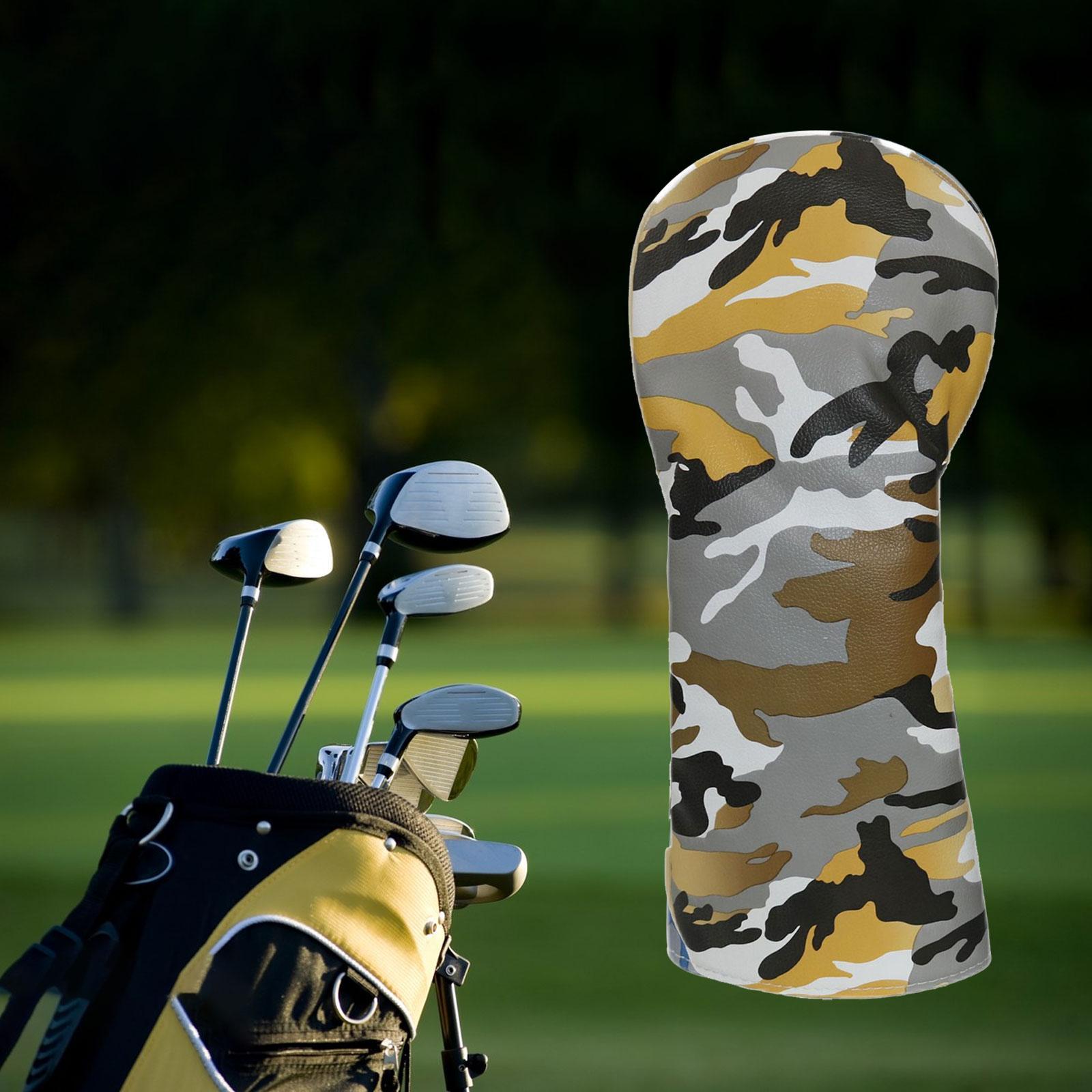 Golf Head Covers for Golf Clubs Golf Headcover Durable Scratch Resistant PU Golf Wood Headcovers for Golf Accessories Golfer Gift