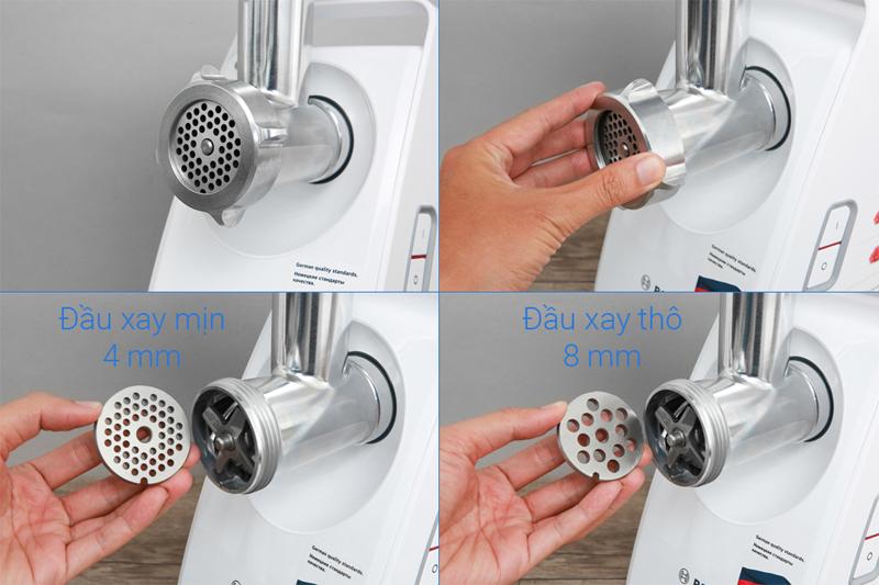 Máy Xay Thực Phẩm Đa Năng Boch MFW3520W , Máy Xay Thịt Công Suất 500w, 2 Tốc Độ, Dung Tích 2.3L