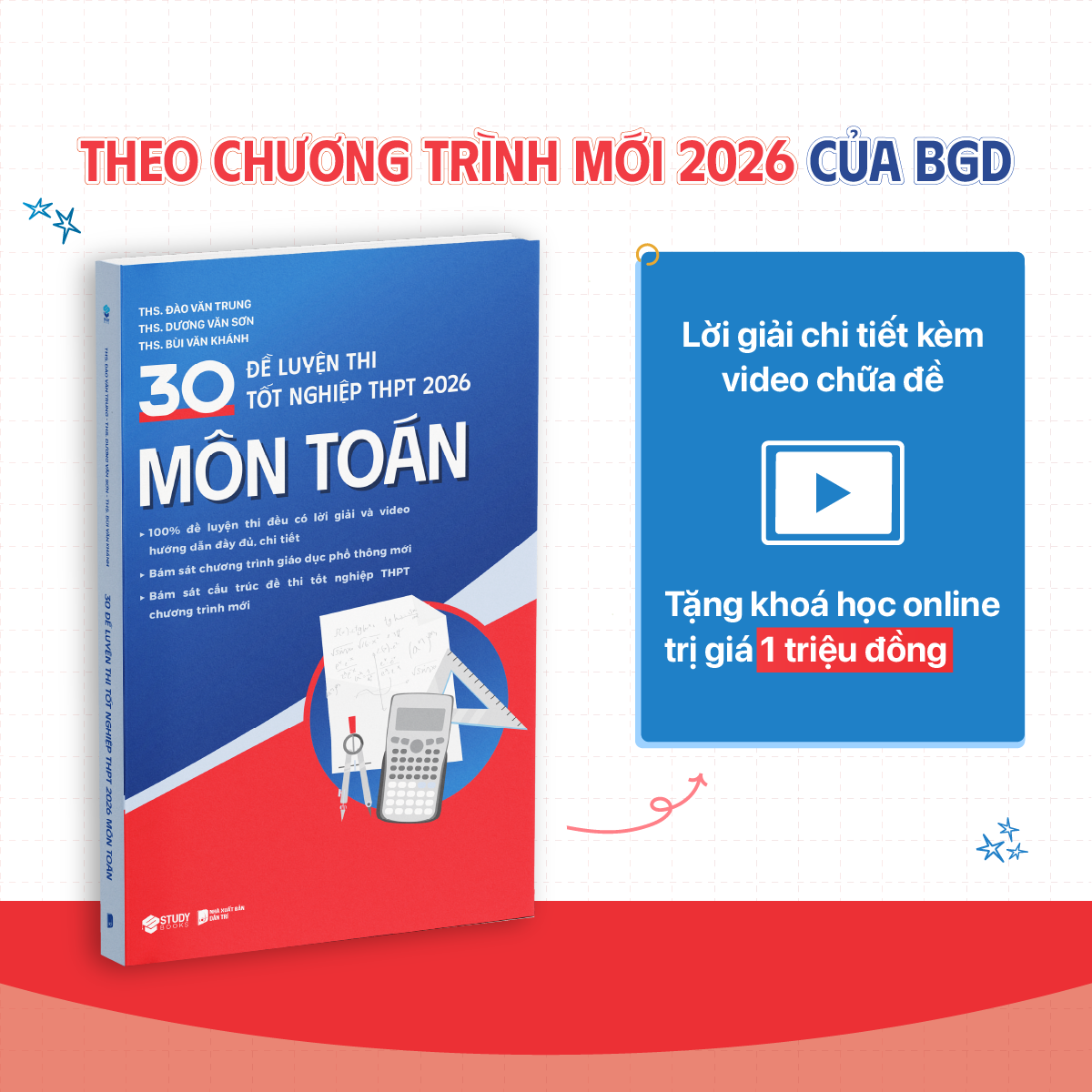 Sách 30 Đề Luyện Thi Tốt Nghiệp 2026 Môn Toán