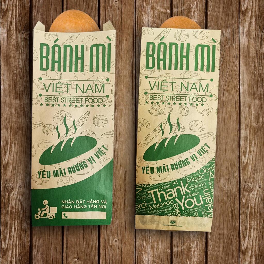 Túi và bao bánh mì Hương Việt - Kraft TBT03