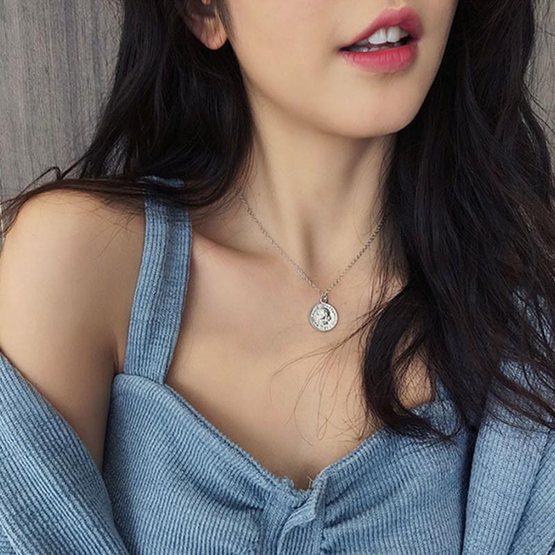 Dây Chuyền Mặt Đồng Xu Phong Cách Cổ Điển