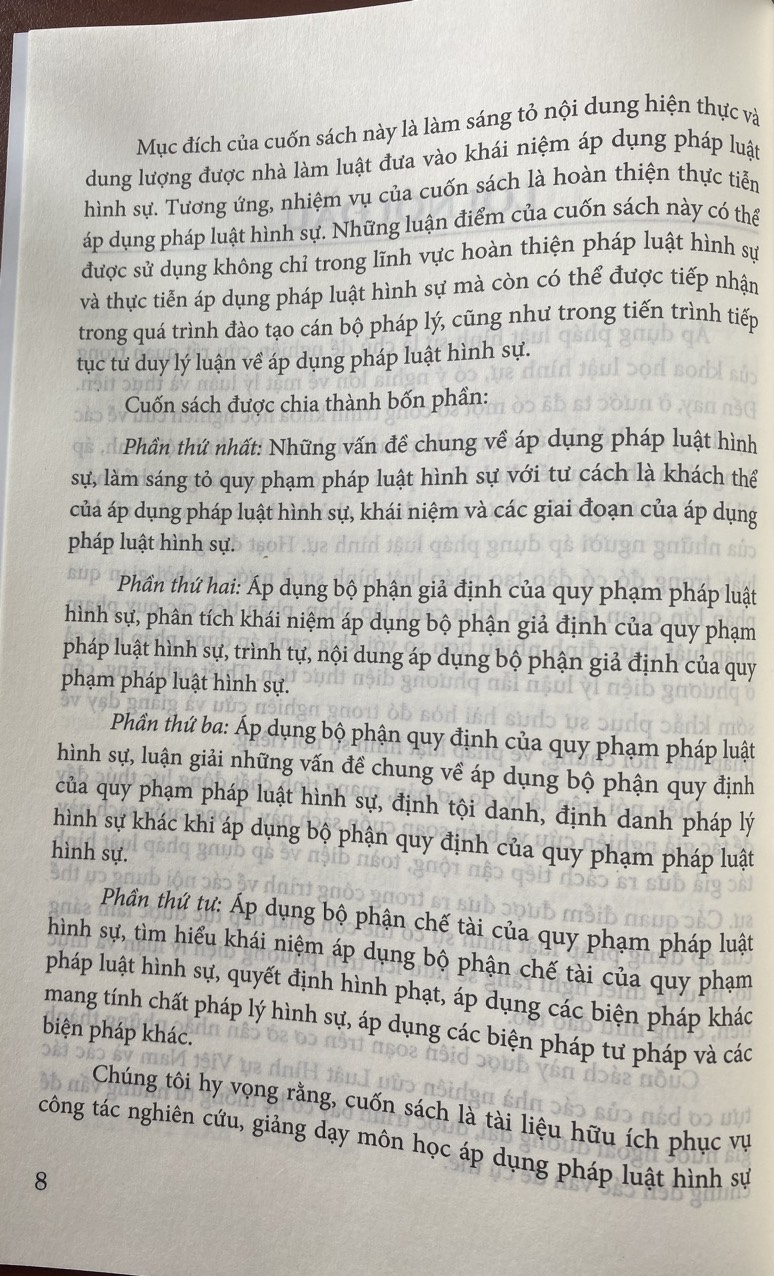 Áp Dụng Pháp Luật Hình Sự Lý Luận Và Thực Tiễn