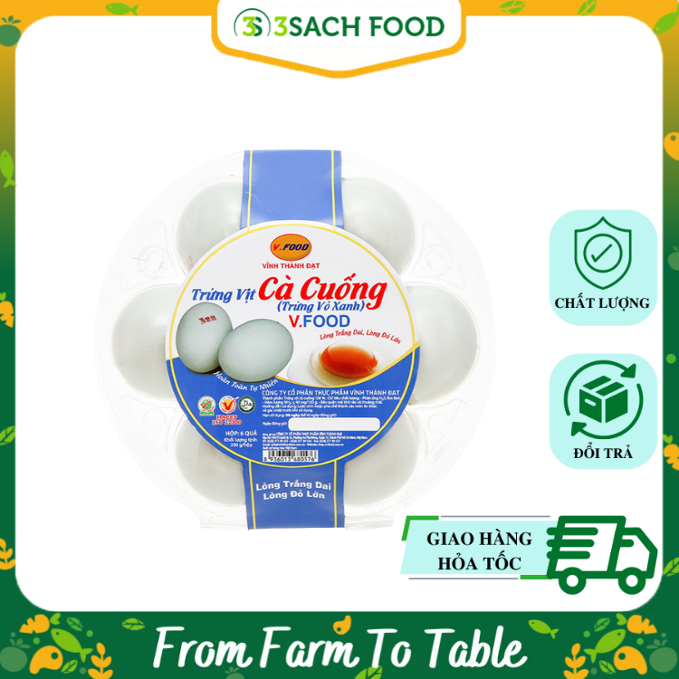 Trứng Vịt Cà Cuống - hộp 6 trứng