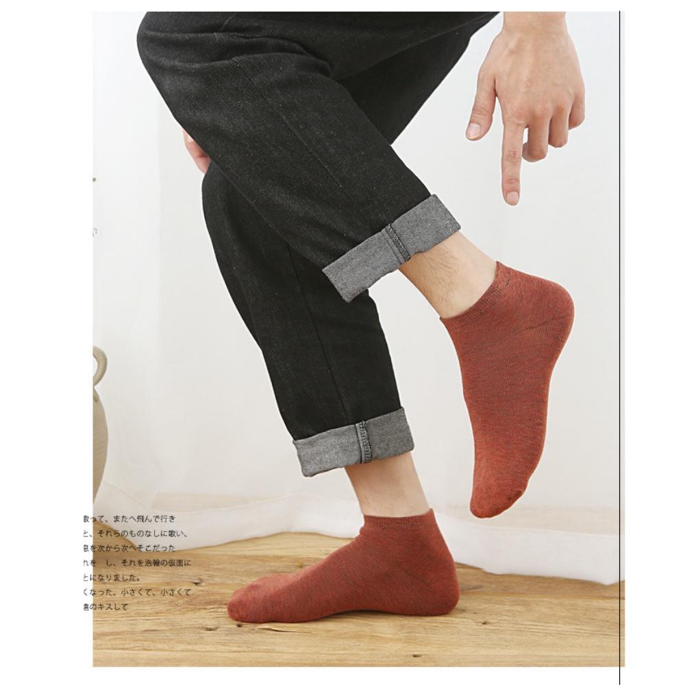 Tất nam cổ ngắn cao cấp cotton chống hôi chân