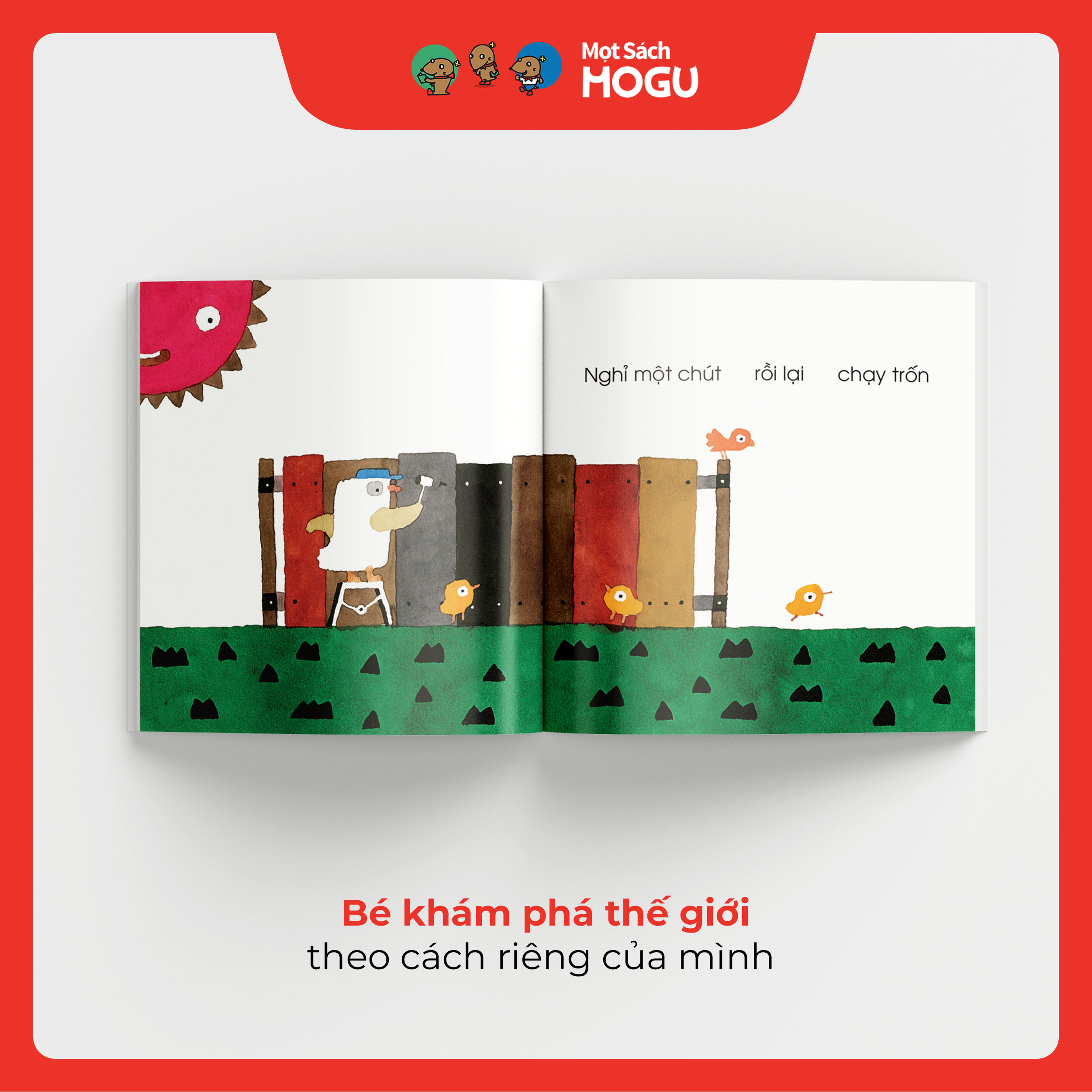 Truyện Ehon bé 1-2-3 - Gà con chạy trốn