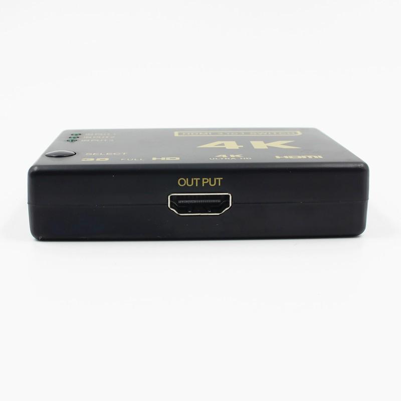 Bộ Chuyển Đổi Hdmi Kèm Điều Khiển Từ Xa 4k 2k 1080p Fhd 3 Đầu Vào 1 Ra 3 Sang 1