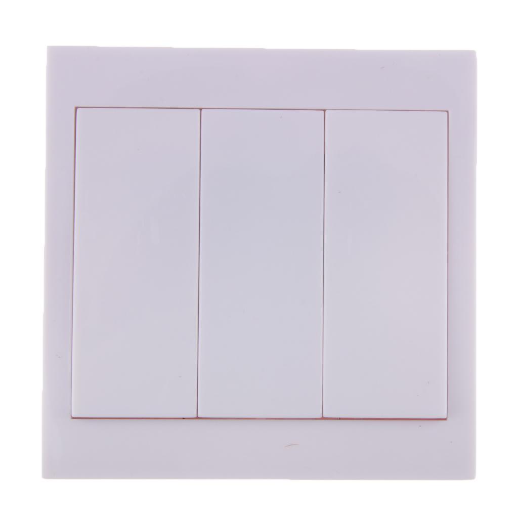 Lovoski 433Mhz Wireless Remote Control Light Switch Wall Panel 3 Way