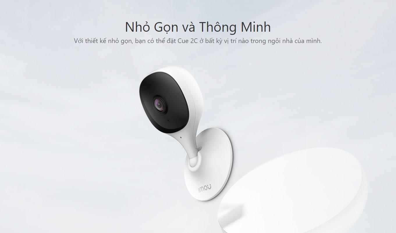 Camera Wifi IMOU Cue 2 C32EP 3MP 2K Góc Rộng Trong Nhà - Đế Nam Châm, Đàm Thoại 2 Chiều, Thông Báo Báo Động - Hàng Chính Hãng