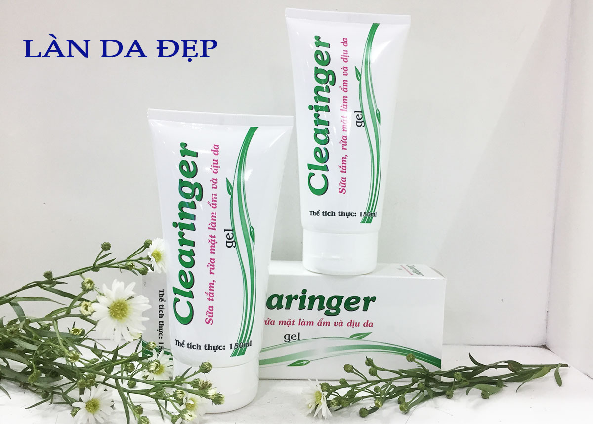 Sữa tắm và  rửa mặt Clearinger  dưỡng ẩm da