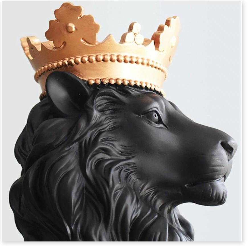 TƯỢNG TRANG TRÍ LIONHEART KING CROWN - Riki Shop