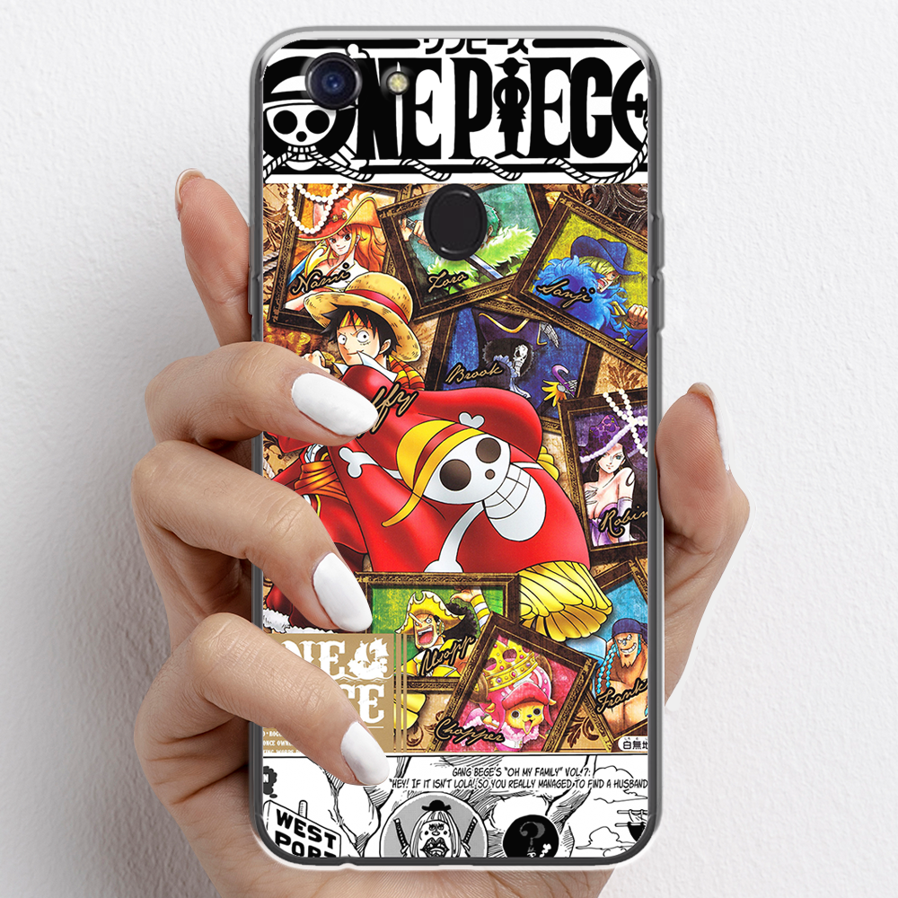 Ốp lưng cho Oppo F5 nhựa TPU mẫu One Piece cờ đỏ