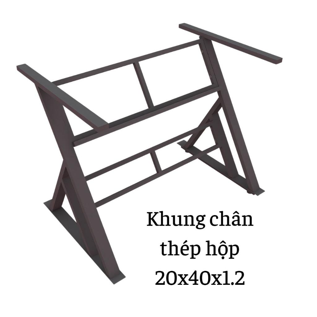 Bàn làm việc học tập bo góc, có gác chân BDO-020