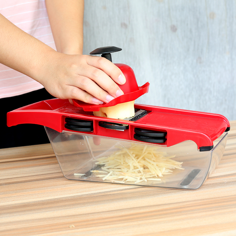 Bộ Dụng Cụ Nạo, Bào, Cắt Lát Rau Củ Quả Đa Năng 6 in1