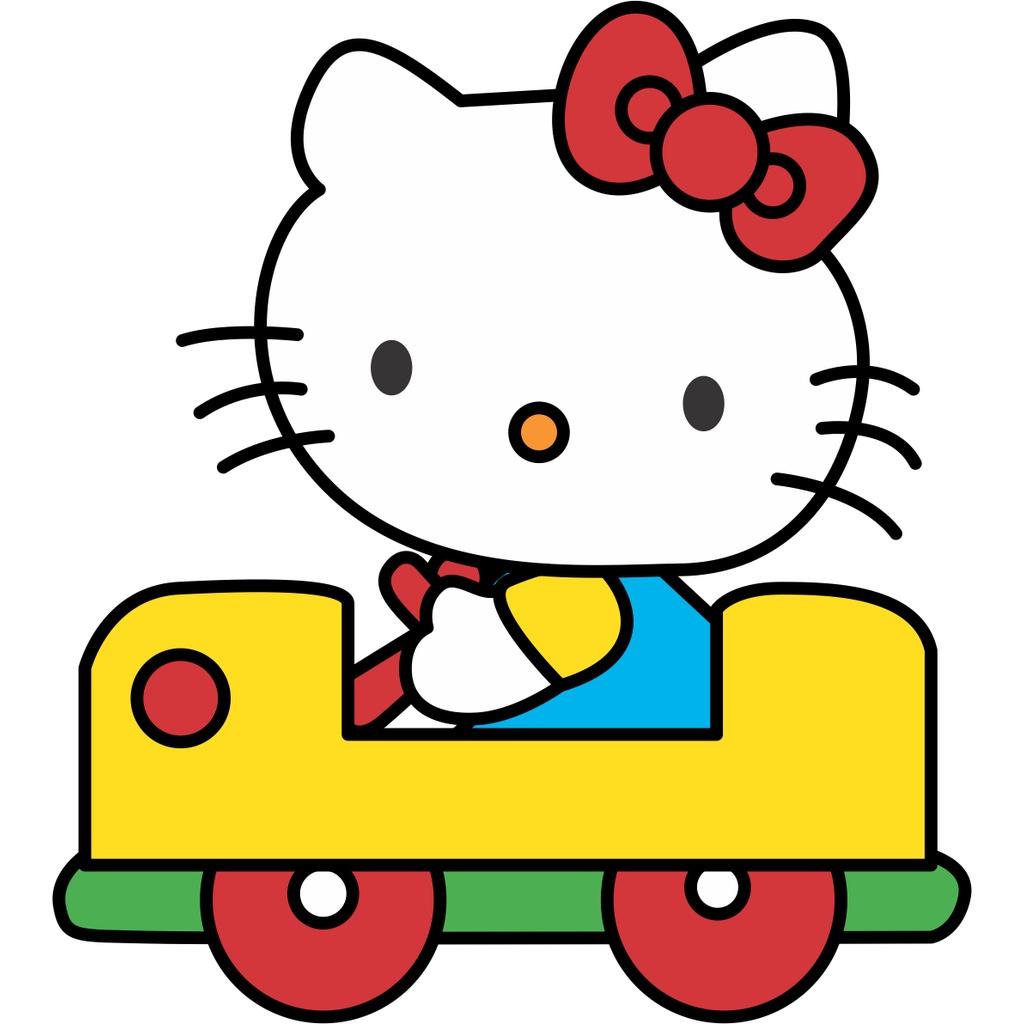 Hình in Hello Kitty nhiều hình lựa thoải mái trang trí áo quần in ủi tại nhà dễ dàng