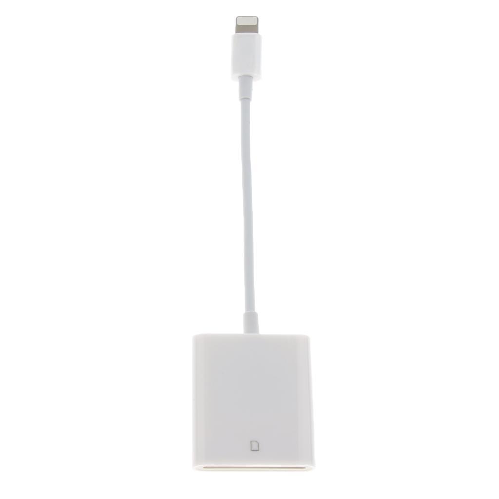 Camera Memory SD Card Reader Adapter OTG Data Cable For Apple IPhone IPad