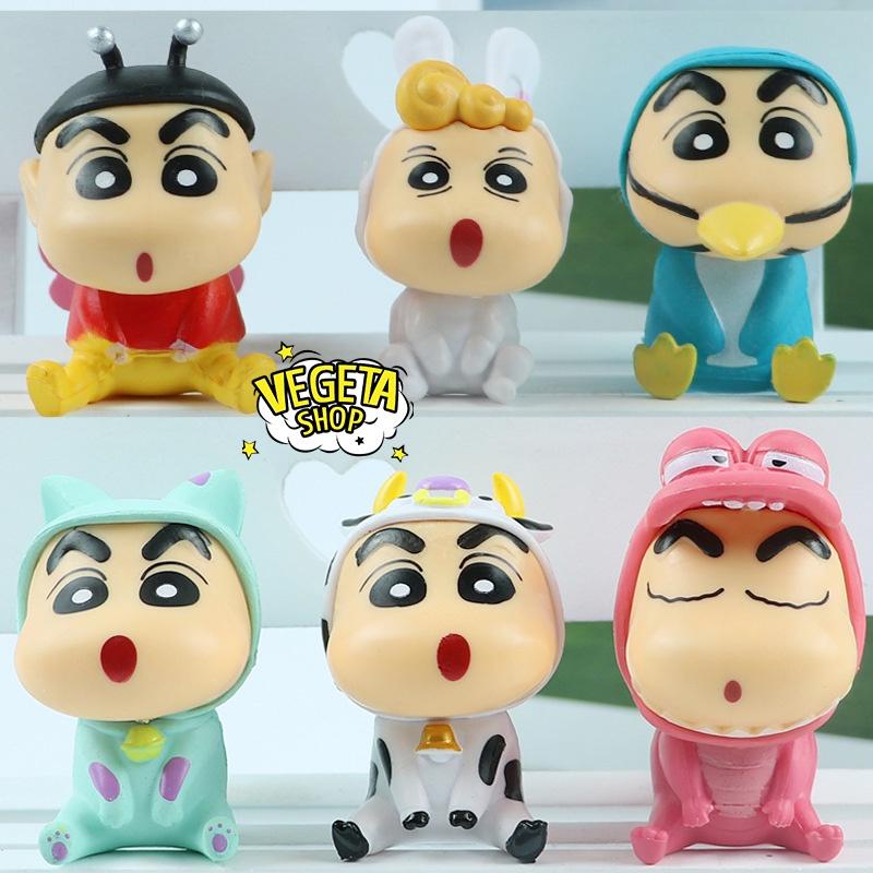 Mô hình Shin Cậu bé bút chì Shinnosuke - Shin chan Cosplay dễ thương bền màu chất liệu an toàn Đồ chơi quà tặng 4,5~6cm