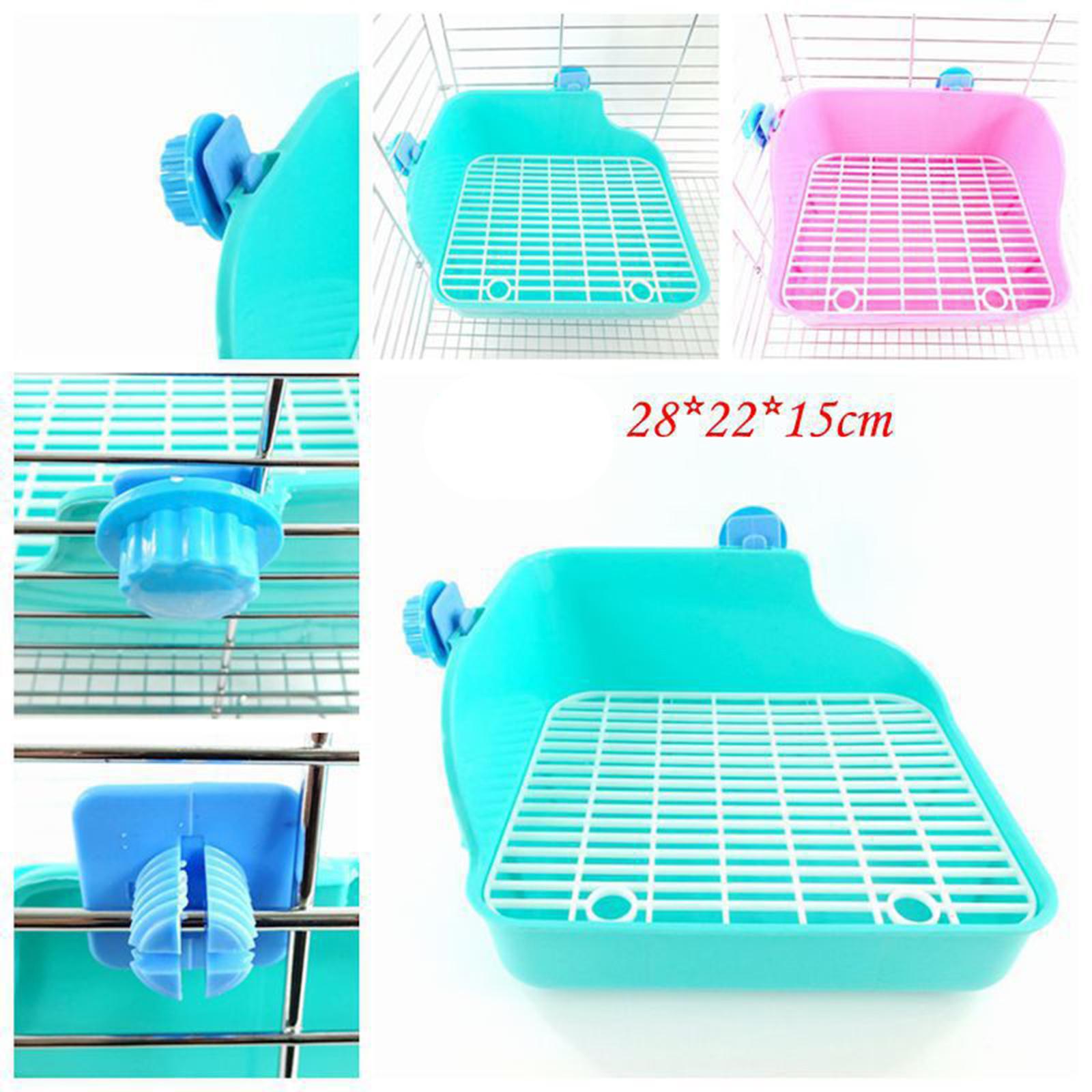 Rabbit Toilet Box Tray Pets Hamster Indoor Potty Trainer Guinea Pig