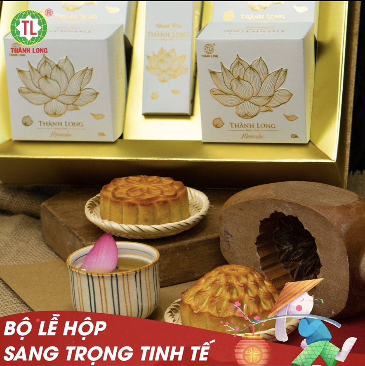 COMBO HEALTHY 2 -Bánh Trung Thu Thành Long (880g) - 4 BÁNH - VIỆT NAM