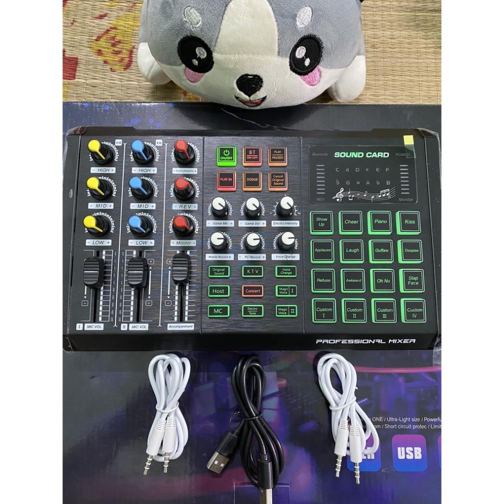 Sound card Thu âm S8 FREESHIP Hát Karaoke Livetream Thu Âm Thế Hệ Mới Kết Nối Bluetooth , Auto Tune Đẳng Cấp