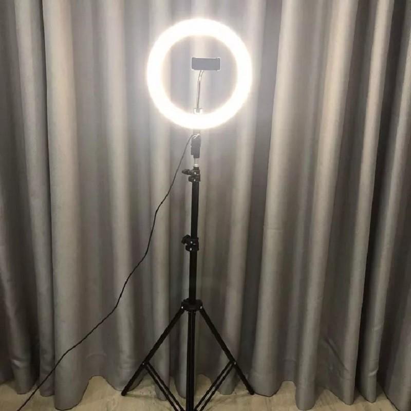 Đèn livestream size 45cm và chân 2m1,chụp ảnh make up trang điểm MINPRO