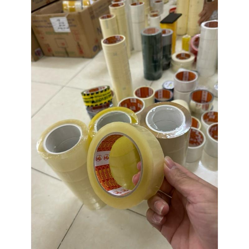 Băng Keo Siêu Dai 100 Yard 48mm Trắng Trong Vàng Chanh Đục 1.8kg/ Cây 6 Cuộn