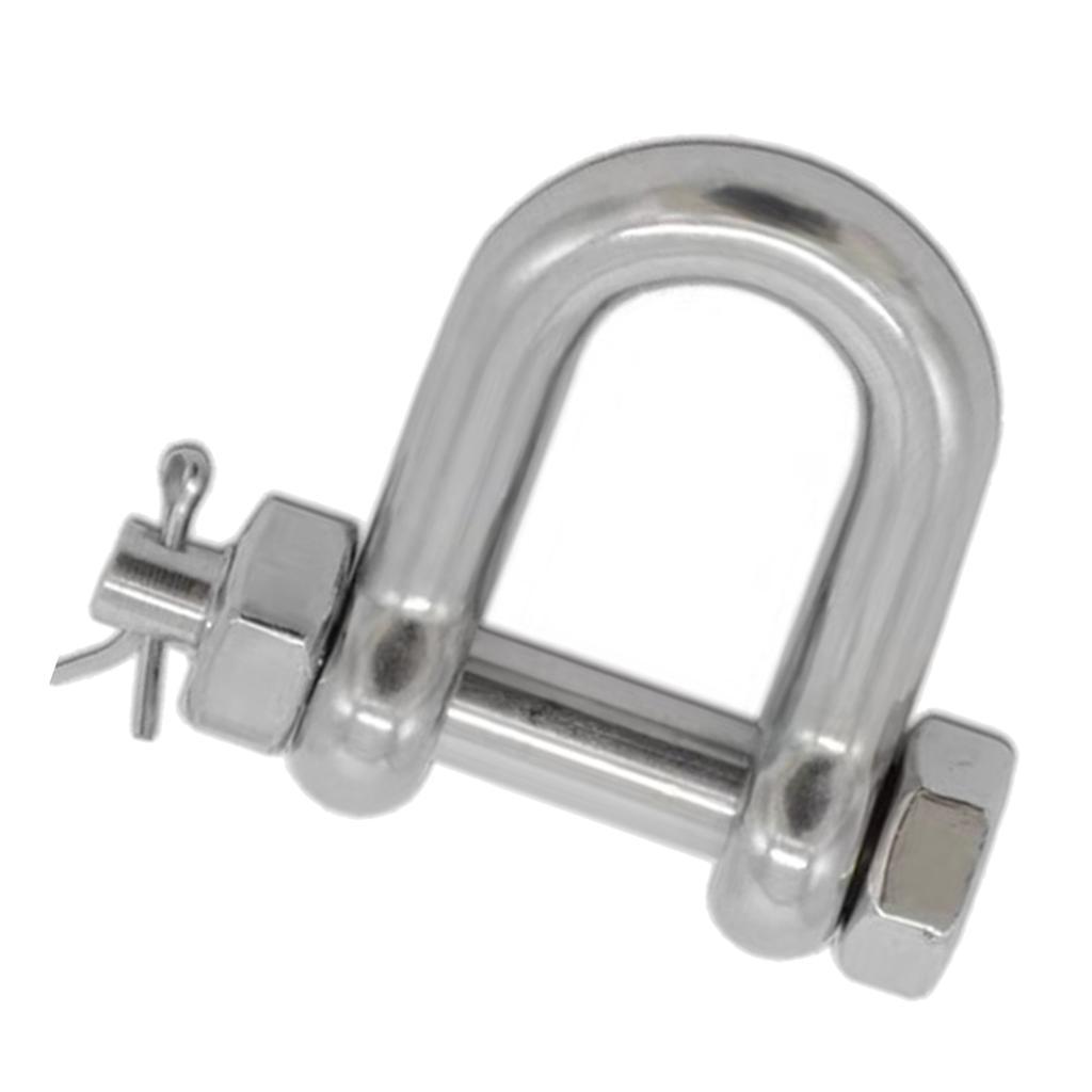 Marine Boat Anchor Chain Rigging D Shackle Pin 316 Stainless Steel 1inch