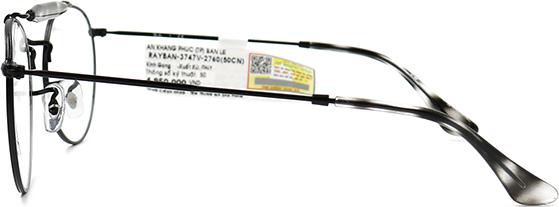 Gọng Kính Unisex Rayban RB3747V 2760  đen