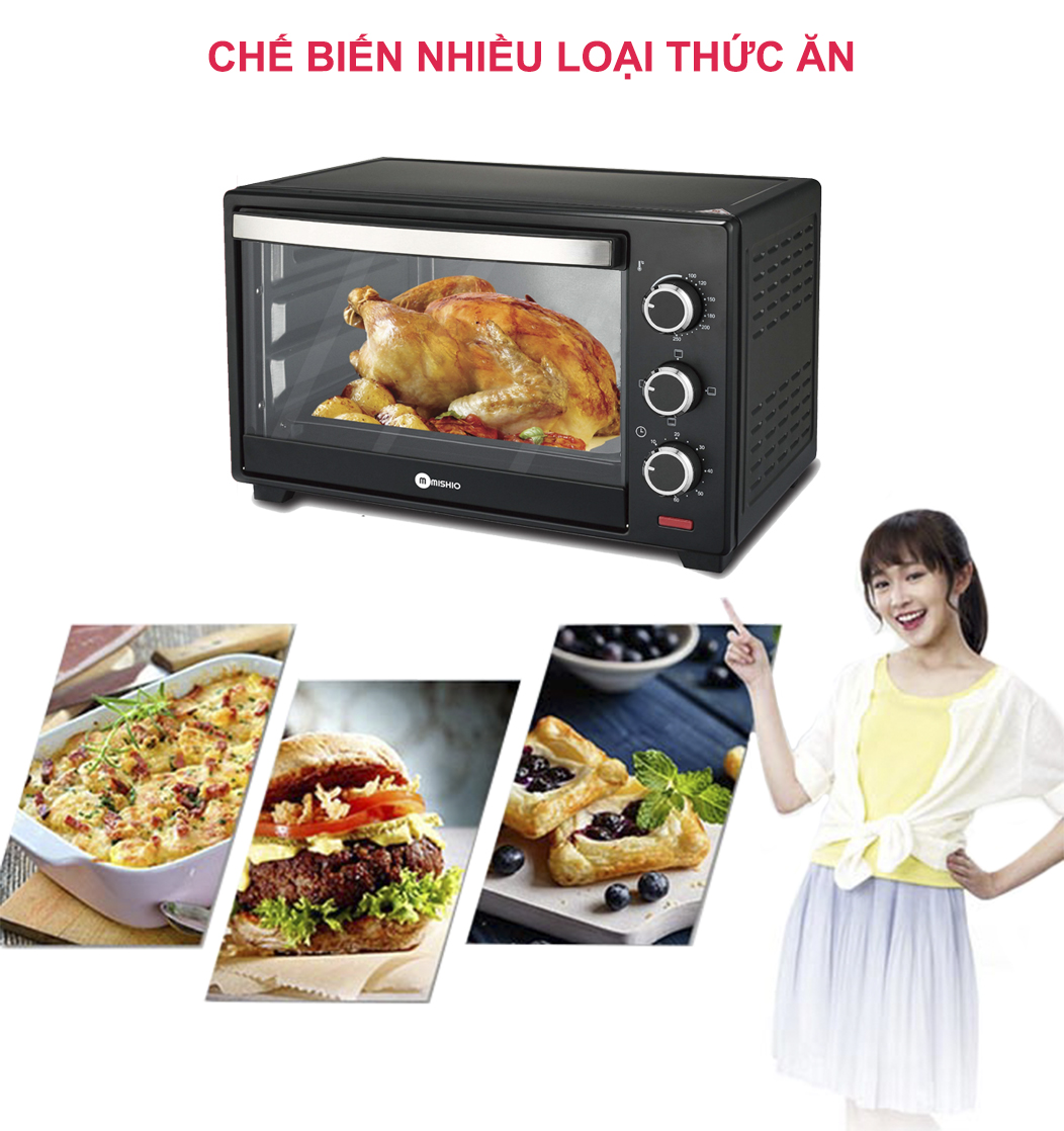 Lò nướng điện Mishio MK179 35L – 1600W - Hàng chính hãng