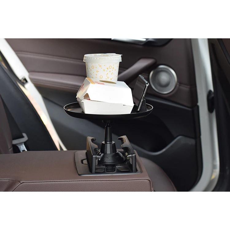 Khay Xoay Cốc, Đựng Thức Ăn Trên Xe Ô Tô, Bàn Ăn Có Thể Điều Chỉnh Tray Holder