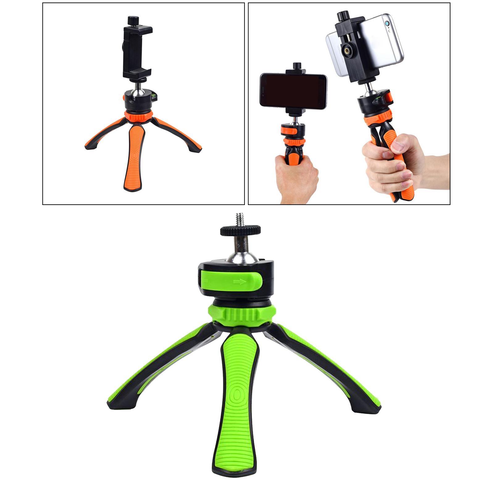 Portable Mini Tripod Camera Desk Tripod Mount Holder Table Stand Green