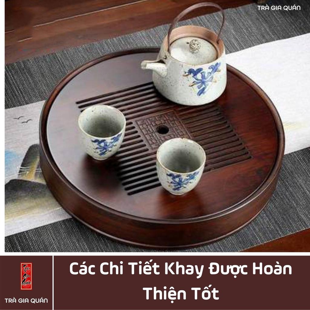 Khay Trà Tre Cao Cấp Tròn KT 09