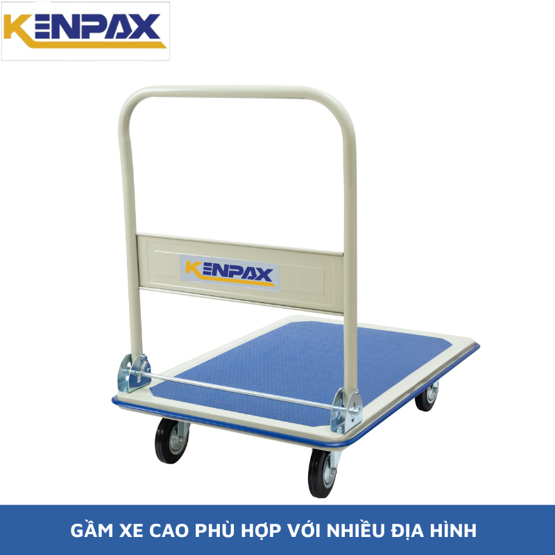 Xe Đẩy, Xe Kéo Hàng Gấp Gọn Sàn Thép 4 Bánh Kenpax Trọng Tải 150kg, 300kg, Bảo Hành 3 Năm