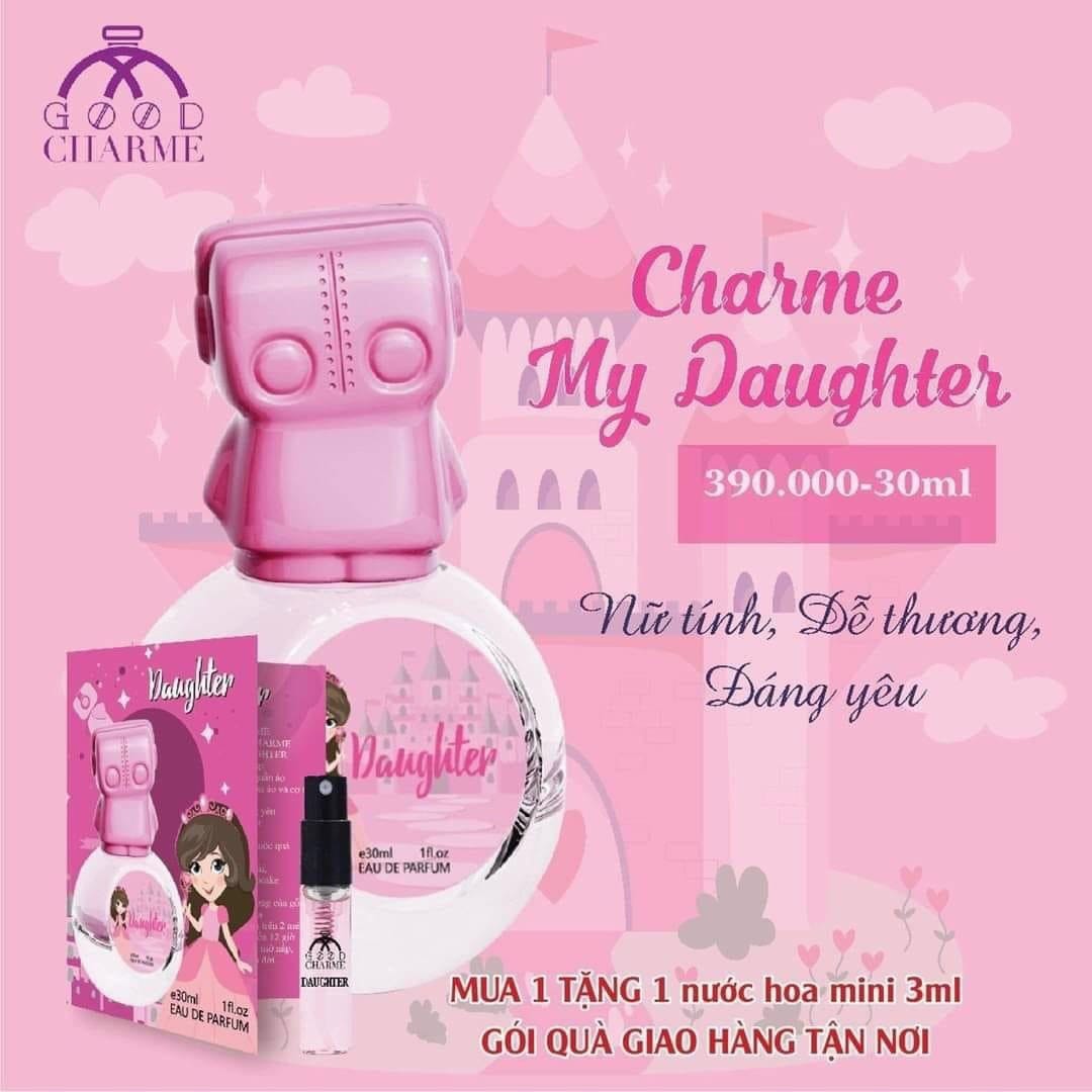 Nước Hoa Trẻ Em CHARME MY DAUGHTER Hương Thơm Đáng Yêu Nhẹ Nhàng An Toàn Cho Bé 30ml